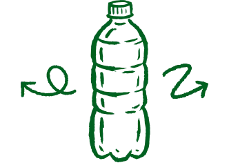 Ilustração garrafa pet