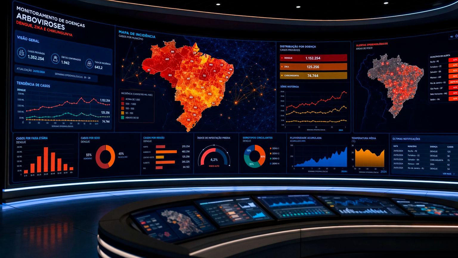 Tecnologia de dados aplicada ao monitoramento de arboviroses