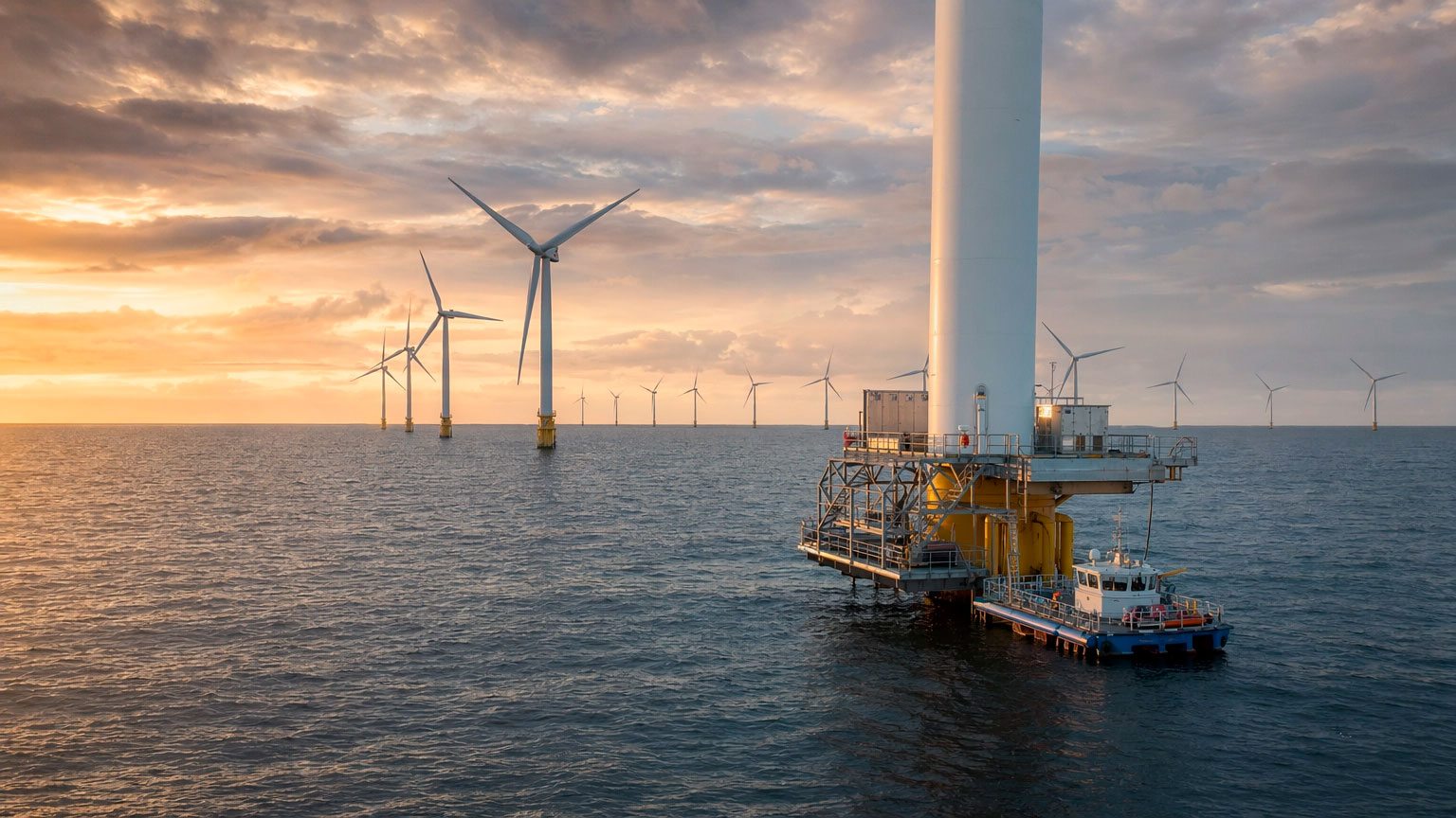 Projeto de energia eólica no oceano